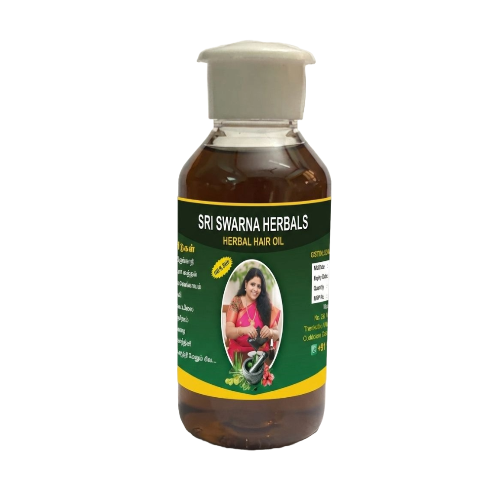 Sri Swarna Herbal Hair Oil – Bhringraj, Amla, Rosemary & Neem